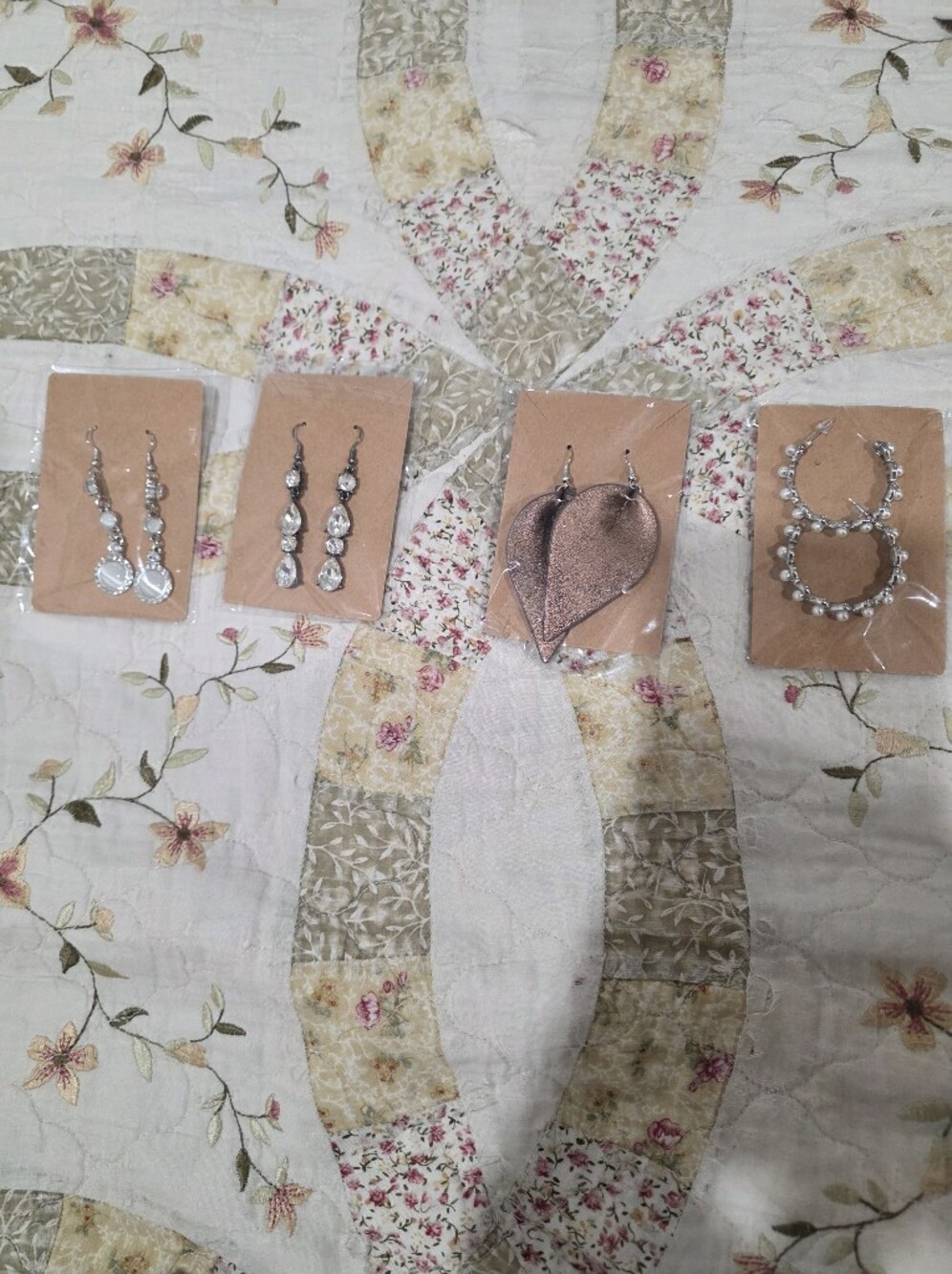 Silver and Rose Gold Mixed Earrings Set – Women Jewelry